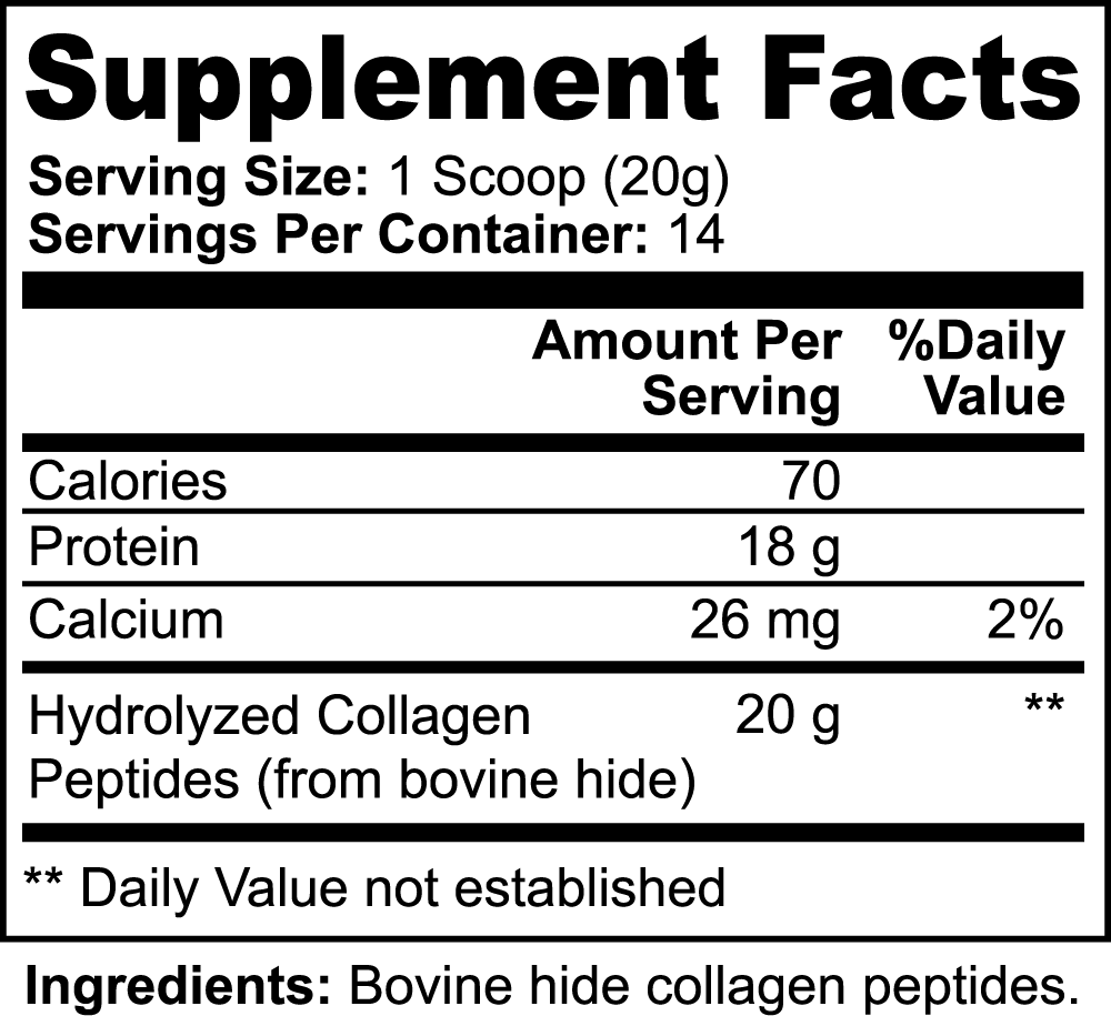Collagen Peptides (Grass-Fed Hydrolyzed)